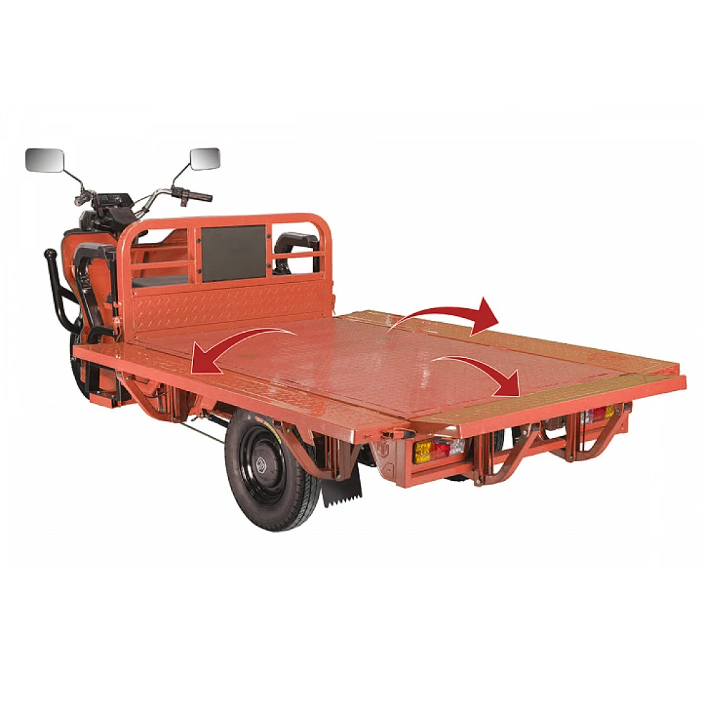 Грузовой электротрицикл Rutrike Габарит 1700 60V1200W красный 6