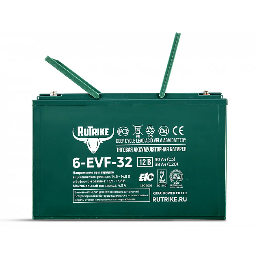 Тяговый аккумулятор RuTrike 6-EVF-32 (12V32A/H C3) 2